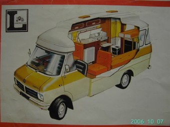 Bedford Dormobile CF230 Kampeerauto 1974 Bedford Dormobile CF230 Kampeerauto 1974