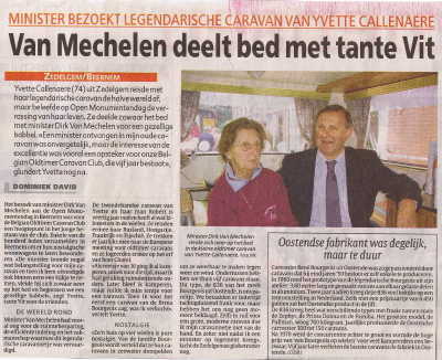 scan Krantenartikel over Monumentendag Vlaanderen